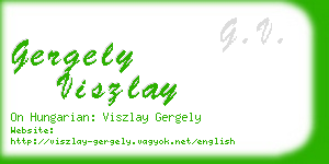 gergely viszlay business card